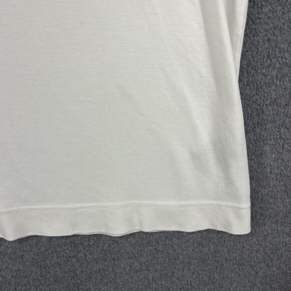 Raffi Shirt Mens Large White V Neck Tee T-Shirt Soft Cotton Basic Casual Top - Picture 5 of 15